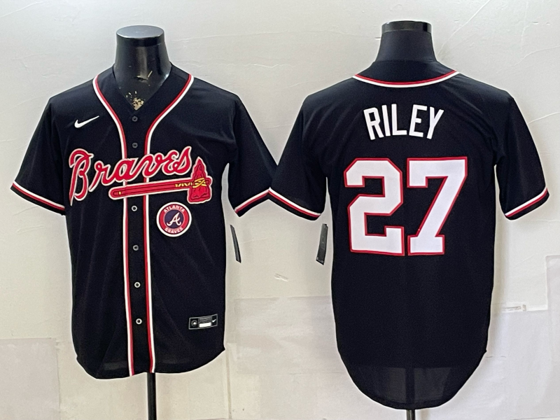 Men Atlanta Braves #27 Riley black Nike 2026 Jersey 0528009